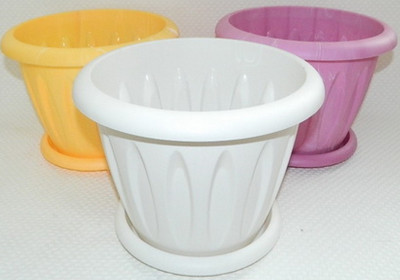 Горшок для цветов Совершенство 3,5л с подст. розовый М1442