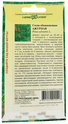 Сосна обыкновенная Ажурная ГАВРИШ описание