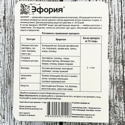 Эфория 10мл описание