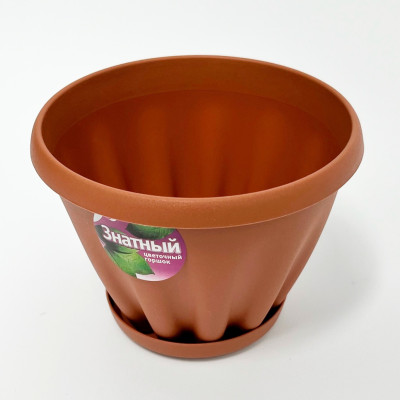 Горшок для цветов Знатный 1л терракот