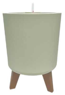 Кашпо ФЛОРИДИАН с автополоивом белый ротанг М3157 11л