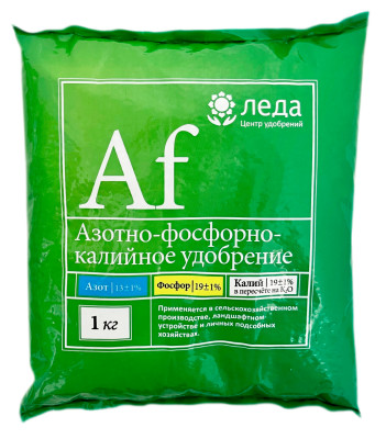 Азотно-фосфорно-калийное удобрение Af 1кг Леда Азотно-фосфорно-калийное удобрение Af 1кг Леда