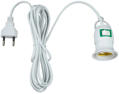 Патрон с выключателем и вилкой Е27, 2метра Uniel