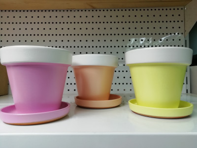 Горшок Разноцветный 32*35см 17л керамика Кунгур Горшок Разноцветный 32*35см 17л керамика Кунгур