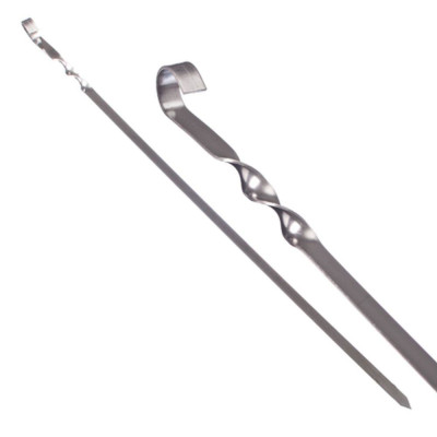 Шампур плоский 61см 1см 1,5мм нерж. зерк. сталь