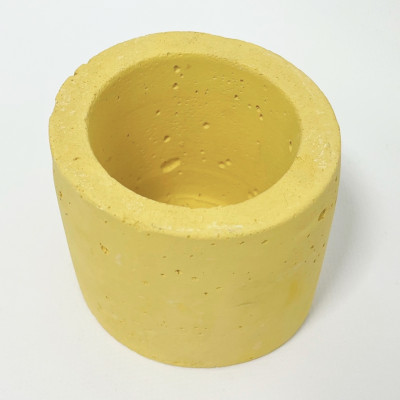 Кашпо Цилиндр жёлтое (2)