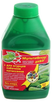 Мультифлор Аква для Огурцов, кабачков, патиссонов 250мл