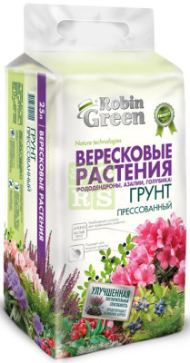 Грунт Robin Green 25л Для вересковых растений пресованный