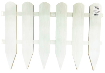 Садовое ограждение Штакетник 40см Белый