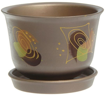 Кашпо с подставкой 1,5л Кедр мал. роспись