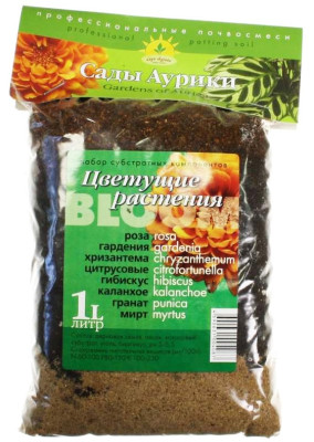 Субстрат Сады Аурики Цветущие 1л