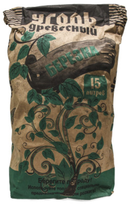 Уголь древесный 15л