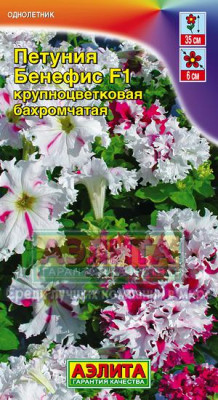 Петуния Бенефис, крупн. 10 шт.бахромчатая Петуния Бенефис, крупн. 10 шт.бахромчатая
