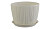 Горшок для цветов Кашпо Вязание 155мм с подд.Белый М3120