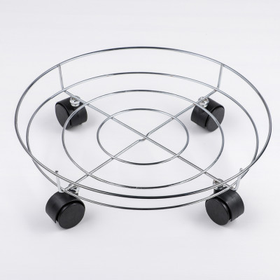 Подставка для цветов на колесиках 33х33х10см 3928955