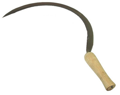 Серп 300мм с деревянной ручкой 20