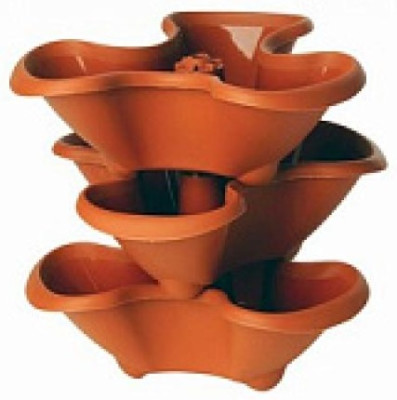 Этажерка цветочная Гамма (3 кашпо) терракот М3143