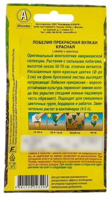 Лобелия прекрасная ВУЛКАН КРАСНАЯ АЭЛИТА описание