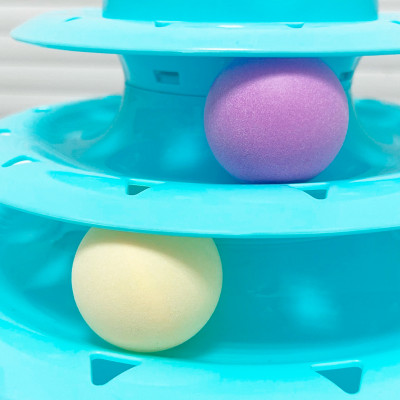 Игрушка для кошек на круглом поворотном столе (2)