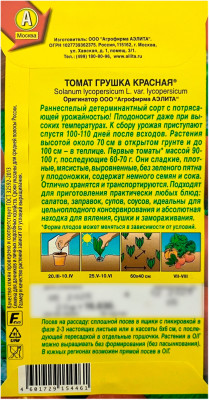 Томат ГРУШКА КРАСНАЯ АЭЛИТА описание
