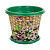 Горшок для цветов Плетенка 3,0л с подст. зеленый М1743