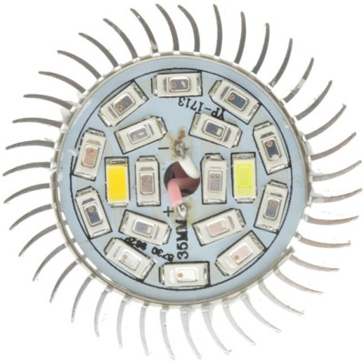 Лампа для растений Био Фито 18W 11 кр. + 3 син. + 1 бел. + 1 теп.бел. + 1IR + 1UV E27