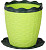 Горшок для цветов Плетенка 1,0л с подст. зеленый М1739