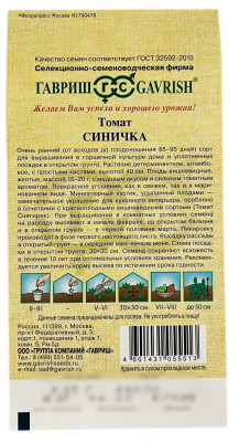 Томат СИНИЧКА ГАВРИШ описание