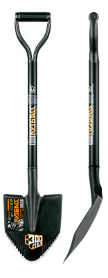 Лопата штыковая цельнометаллич. с зубьями укороченная Кузбасс 84см 2009