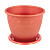 Горшок для цветов Розалия 1,2л с поддоном медный М1592