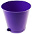 Горшок для цветов Ника 0,8л (d=120мм) с поливом сиреневое М3071