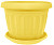 Горшок для цветов Терра 0,2л 8*6,5см желтый