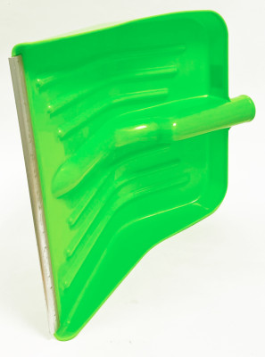 Лопата снеговая Комбат пластмассовая 430*370мм цветная с алюмин.кромкой