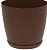 Горшок для цветов Тубус 250мм коричневый ротанг М3166