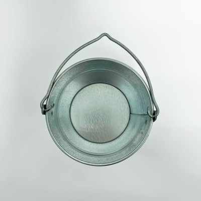 Кашпо Ведро оцинкованное 0,5 л с ручкой