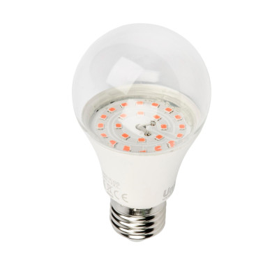 Лампа для растений Био А60-9W-Е27 UNIEL LED-A60-9W/SP/E27/CL ALM01WH