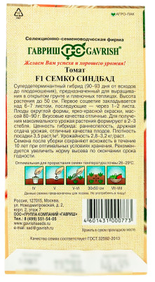 Томат СЕМКО СИНДБАД ГАВРИШ описание