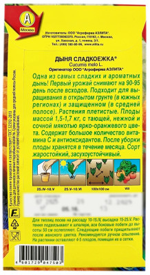 Дыня СЛАДКОЕЖКА АЭЛИТА описание