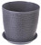Горшок для цветов Верона 140мм М3095 графитовый