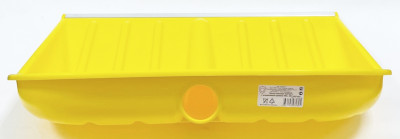 Лопата снеговая Батыр пластмассовая 480*400мм цветная с алюмин. кромкой