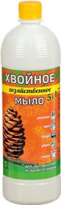 Мыло хозяйственное хвойное садовое 5в1 1л Зеленое сечение