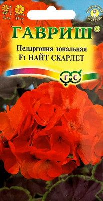 Пеларгония Герань Найт Скарлет F1 зональная * 4 шт.