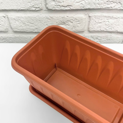 Балконный ящик Алиция с поддоном 800мм (2)