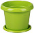 Горшок для цветов Совершенство 3,5л с подст. зеленый М1002