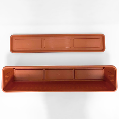 Балконный ящик Алиция с поддоном 800мм (3)