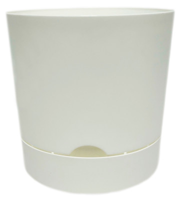Горшок для цветов ГРАНД с поддоном белый 20d