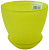 Горшок с подд. №1 крш.жел.мат./С 93-024