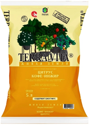 Грунт Фарт 5,0л Живая Земля Цитрус-Кофе-Инжир