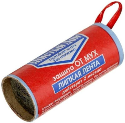 Лента от мух липкая Чистый дом