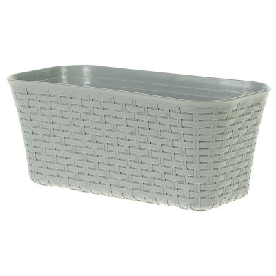 Балконный ящик 400мм Ротанг М3225 мрамор